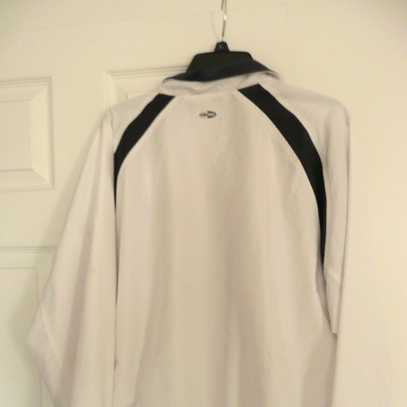 vintage men's adidas tennis, activewear jacket  white size M - Picture 2 of 10